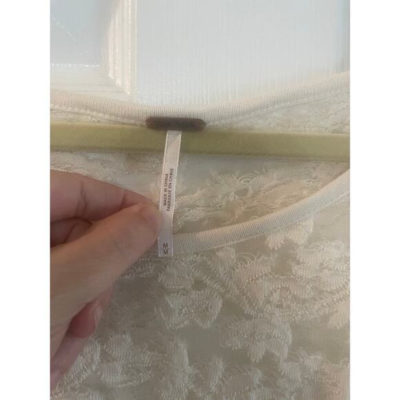 Free People size medium textured burnout pullover - Picture 6 of 9